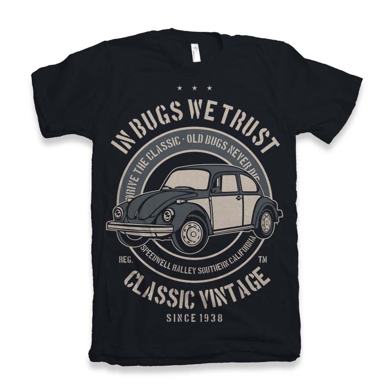 In Bugs We Men's Bamboo Viscose/Organic Cotton Short Sleeve Graphic T-Shirt - The7Letter
