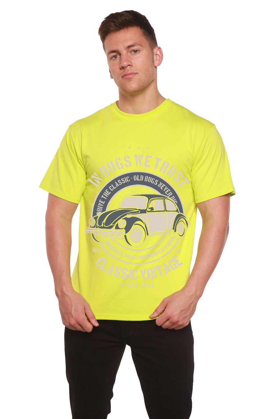 In Bugs We Men's Bamboo Viscose/Organic Cotton Short Sleeve Graphic T-Shirt - The7Letter