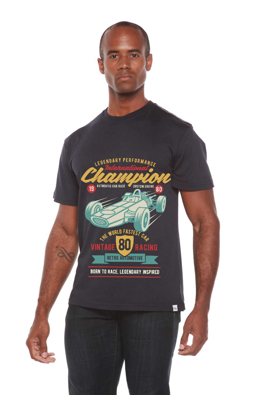 International Champion Men's Bamboo Viscose/Organic Cotton Short Sleeve Graphic T-Shirt - The7Letter