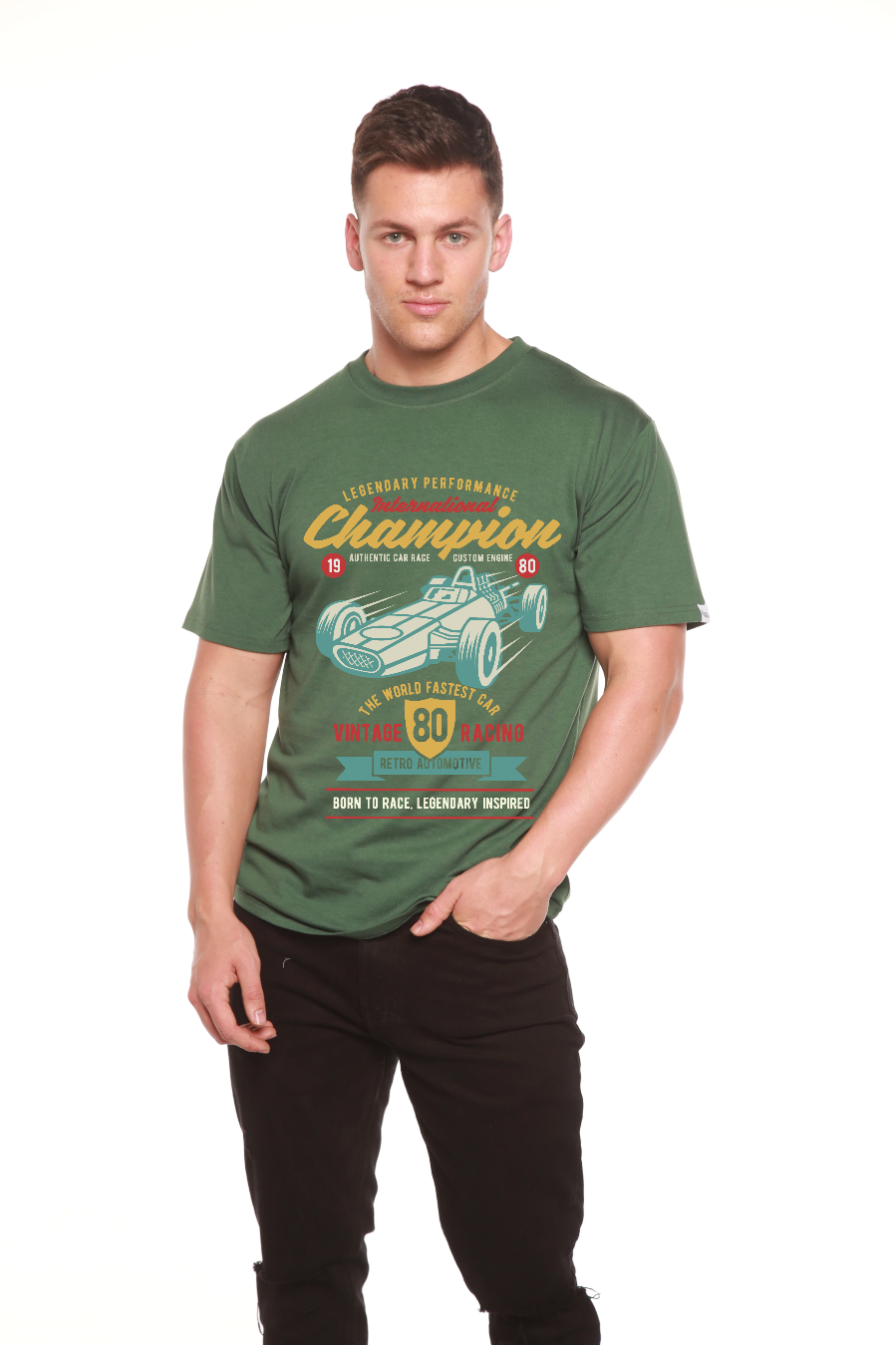 International Champion Men's Bamboo Viscose/Organic Cotton Short Sleeve Graphic T-Shirt - The7Letter