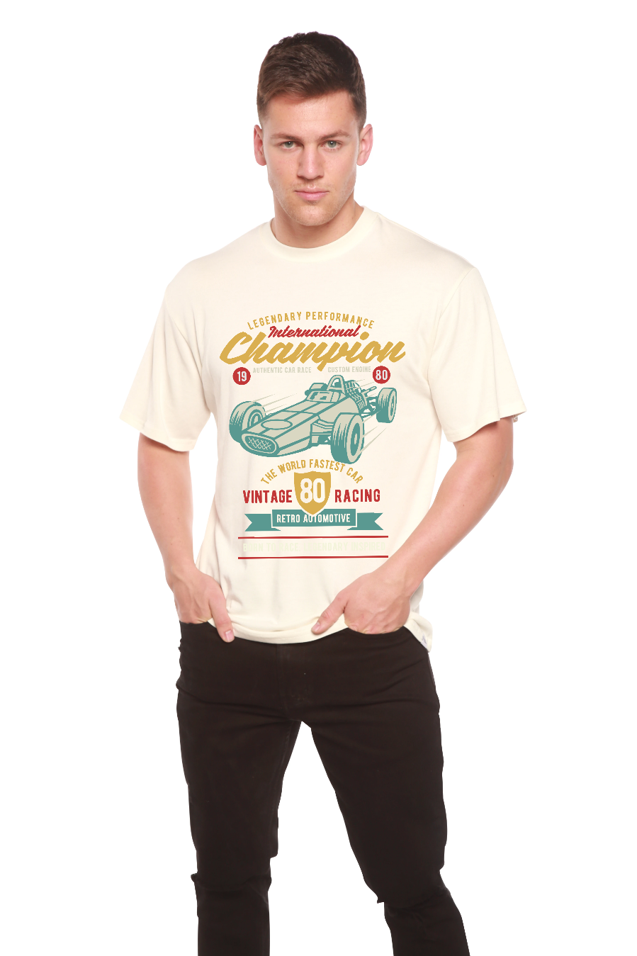 International Champion Men's Bamboo Viscose/Organic Cotton Short Sleeve Graphic T-Shirt - The7Letter
