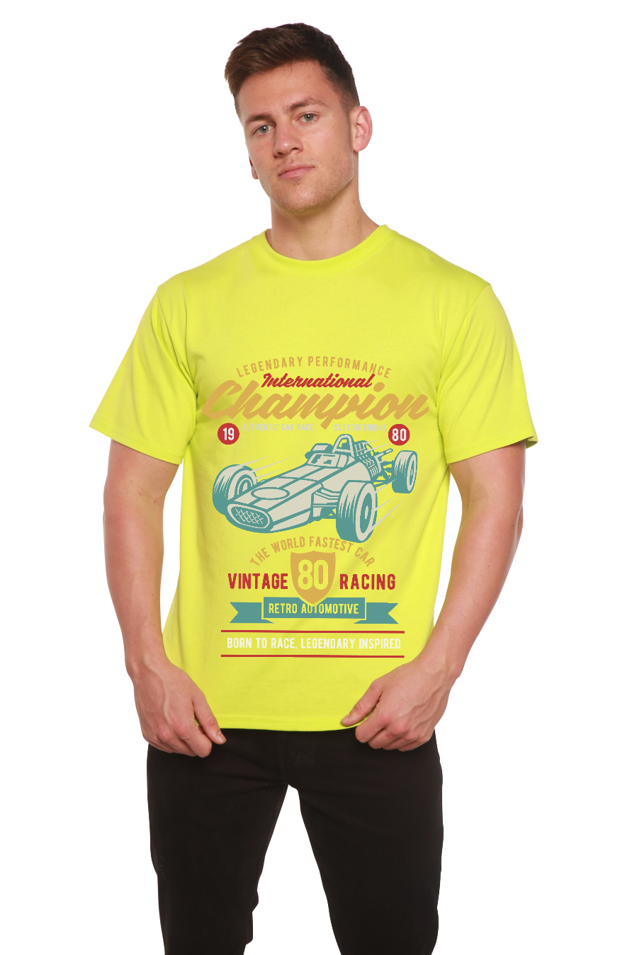 International Champion Men's Bamboo Viscose/Organic Cotton Short Sleeve Graphic T-Shirt - The7Letter