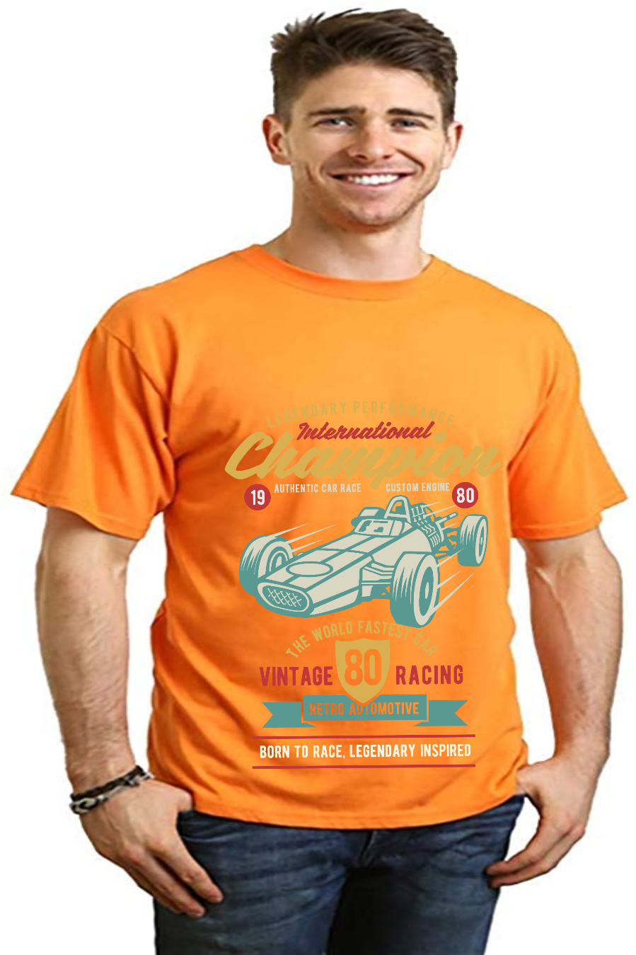 International Champion Men's Bamboo Viscose/Organic Cotton Short Sleeve Graphic T-Shirt - The7Letter
