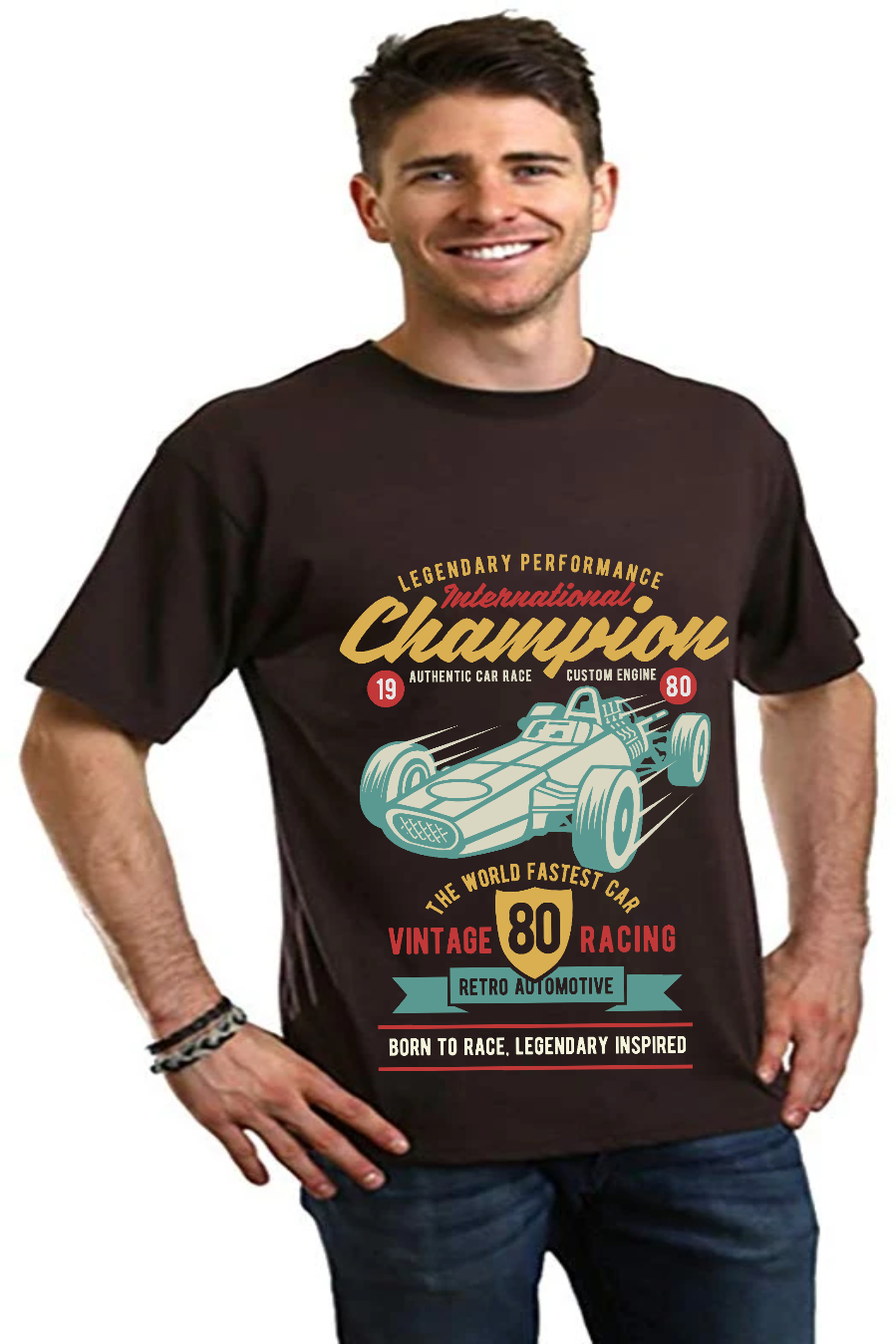 International Champion Men's Bamboo Viscose/Organic Cotton Short Sleeve Graphic T-Shirt - The7Letter