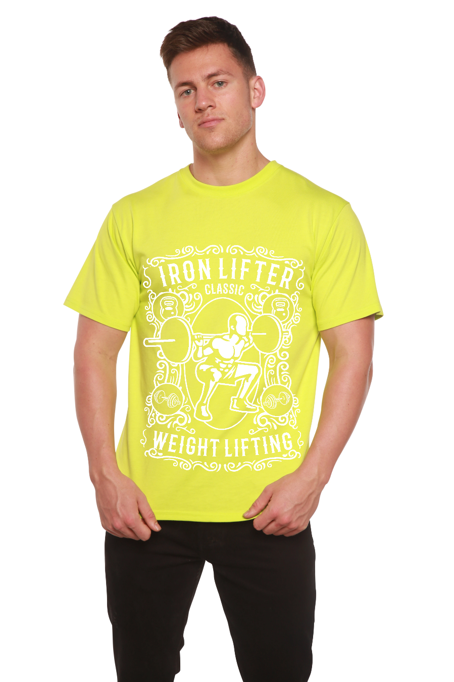 Iron Lifter Men's Bamboo Viscose/Organic Cotton Short Sleeve Graphic T-Shirt - The7Letter