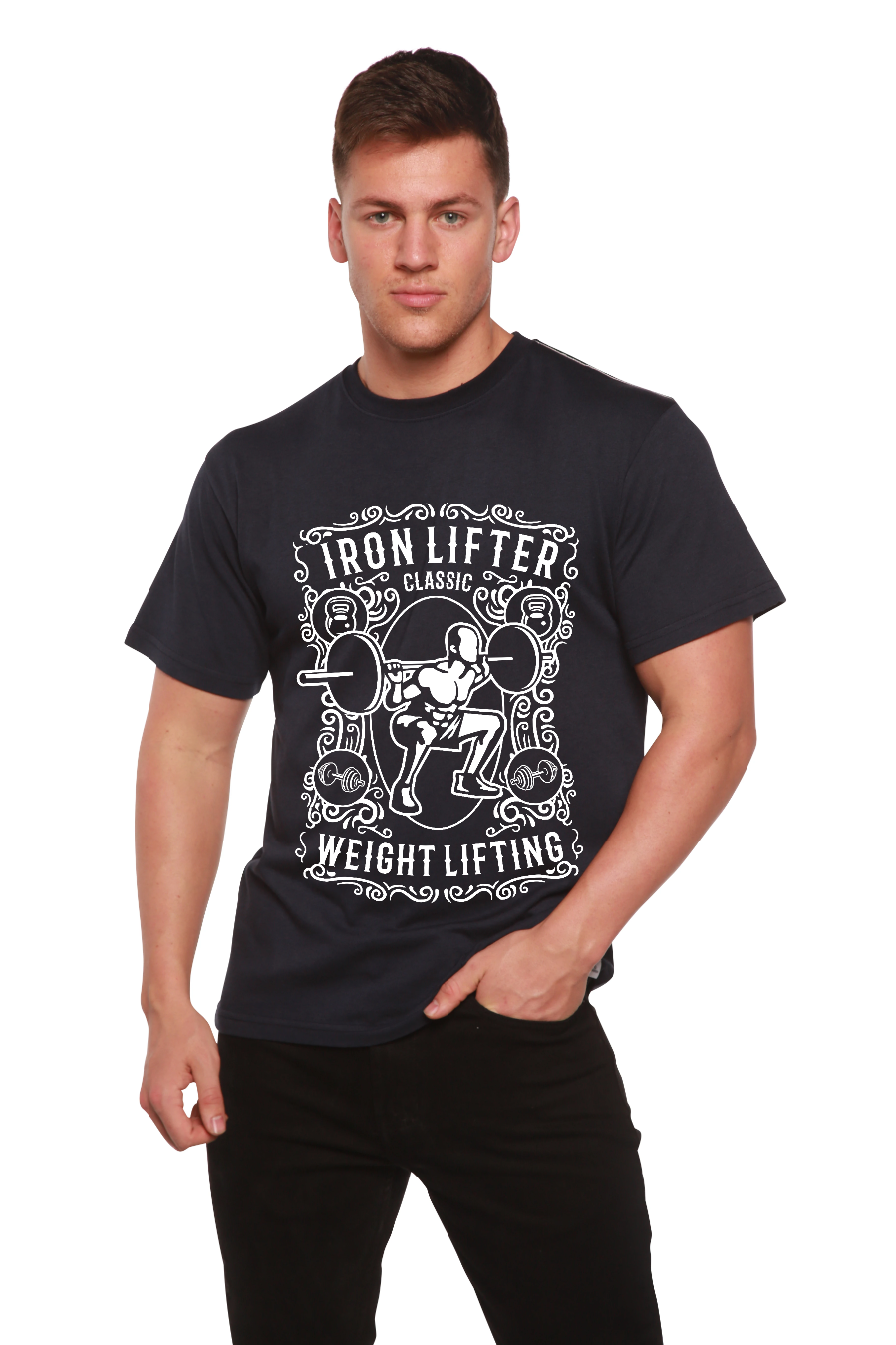 Iron Lifter Men's Bamboo Viscose/Organic Cotton Short Sleeve Graphic T-Shirt - The7Letter
