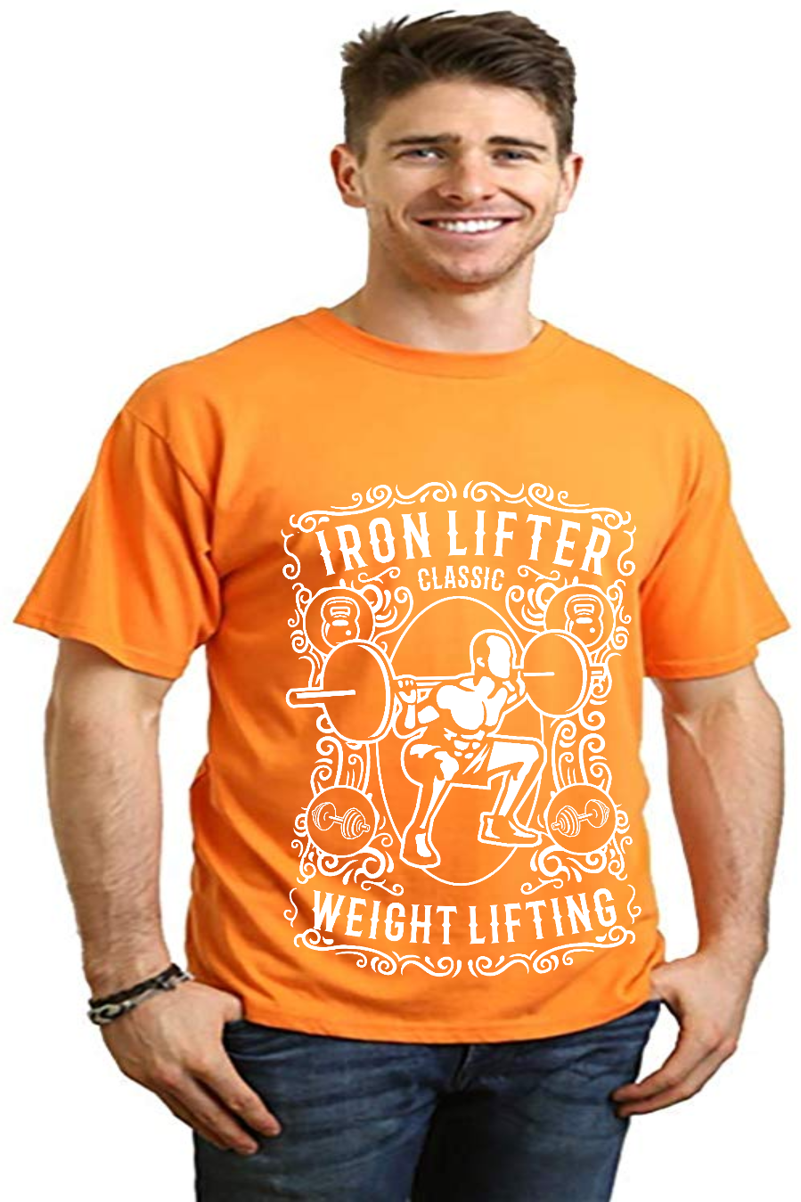 Iron Lifter Men's Bamboo Viscose/Organic Cotton Short Sleeve Graphic T-Shirt - The7Letter