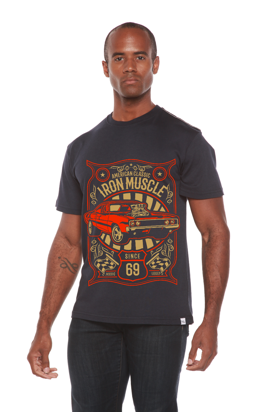 Iron Muscle Men's Bamboo Viscose/Organic Cotton Short Sleeve Graphic T-Shirt - The7Letter