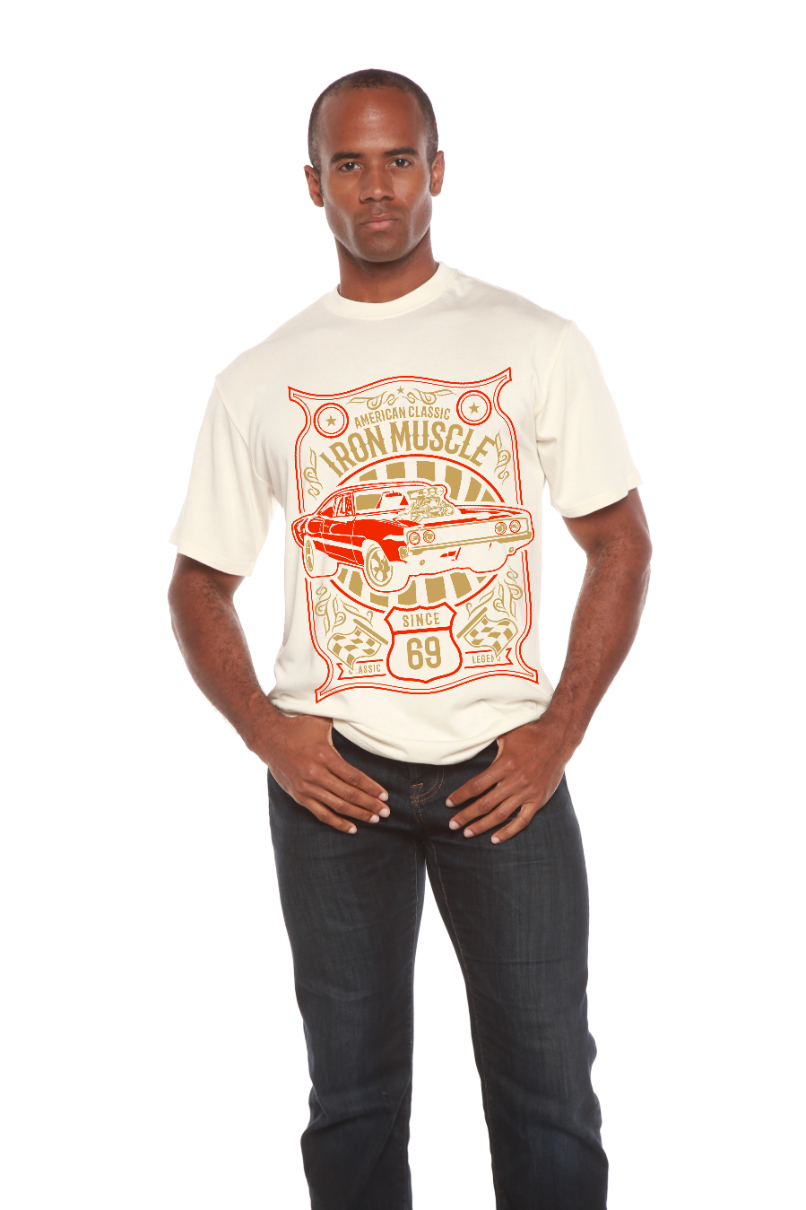 Iron Muscle Men's Bamboo Viscose/Organic Cotton Short Sleeve Graphic T-Shirt - The7Letter