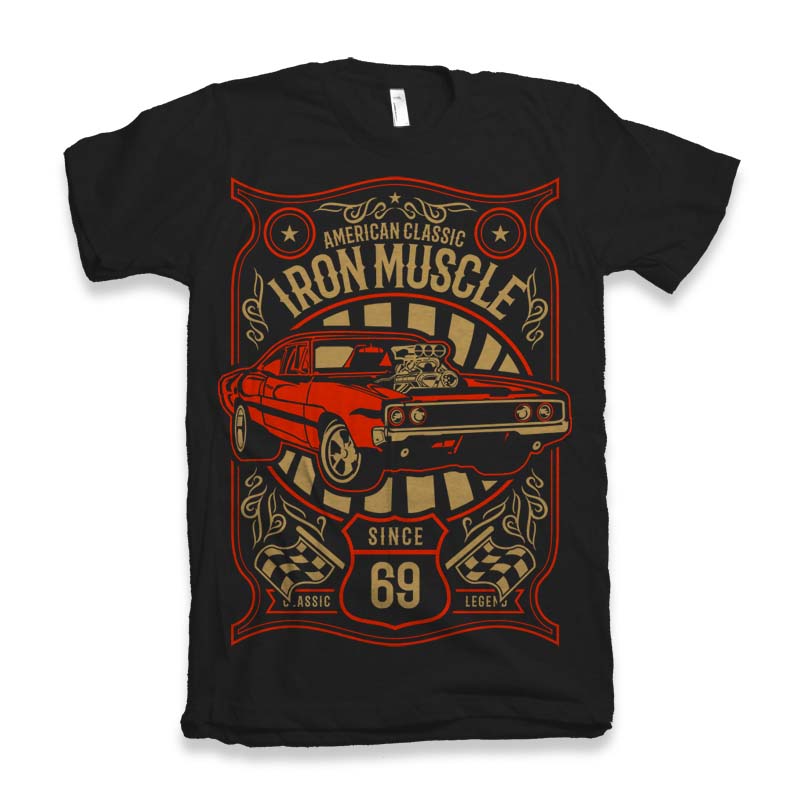 Iron Muscle Men's Bamboo Viscose/Organic Cotton Short Sleeve Graphic T-Shirt - The7Letter