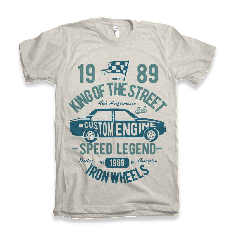 King Of The Street Men's Bamboo Viscose/Organic Cotton Short Sleeve Graphic T-Shirt - The7Letter