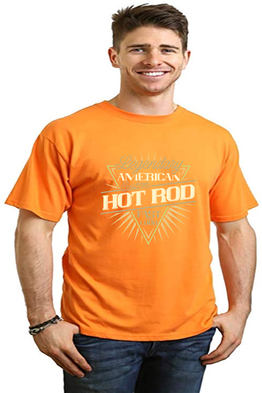 Legendary American Men's Bamboo Viscose/Organic Cotton Short Sleeve Graphic T-Shirt - The7Letter