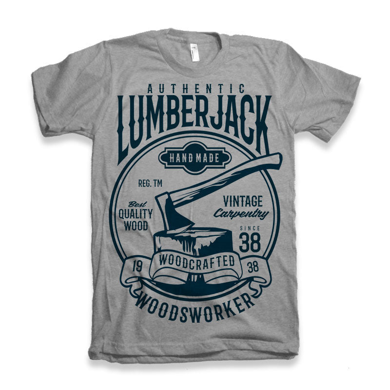 LumberJack Men's Bamboo Viscose/Organic Cotton Short Sleeve Graphic T-Shirt - The7Letter