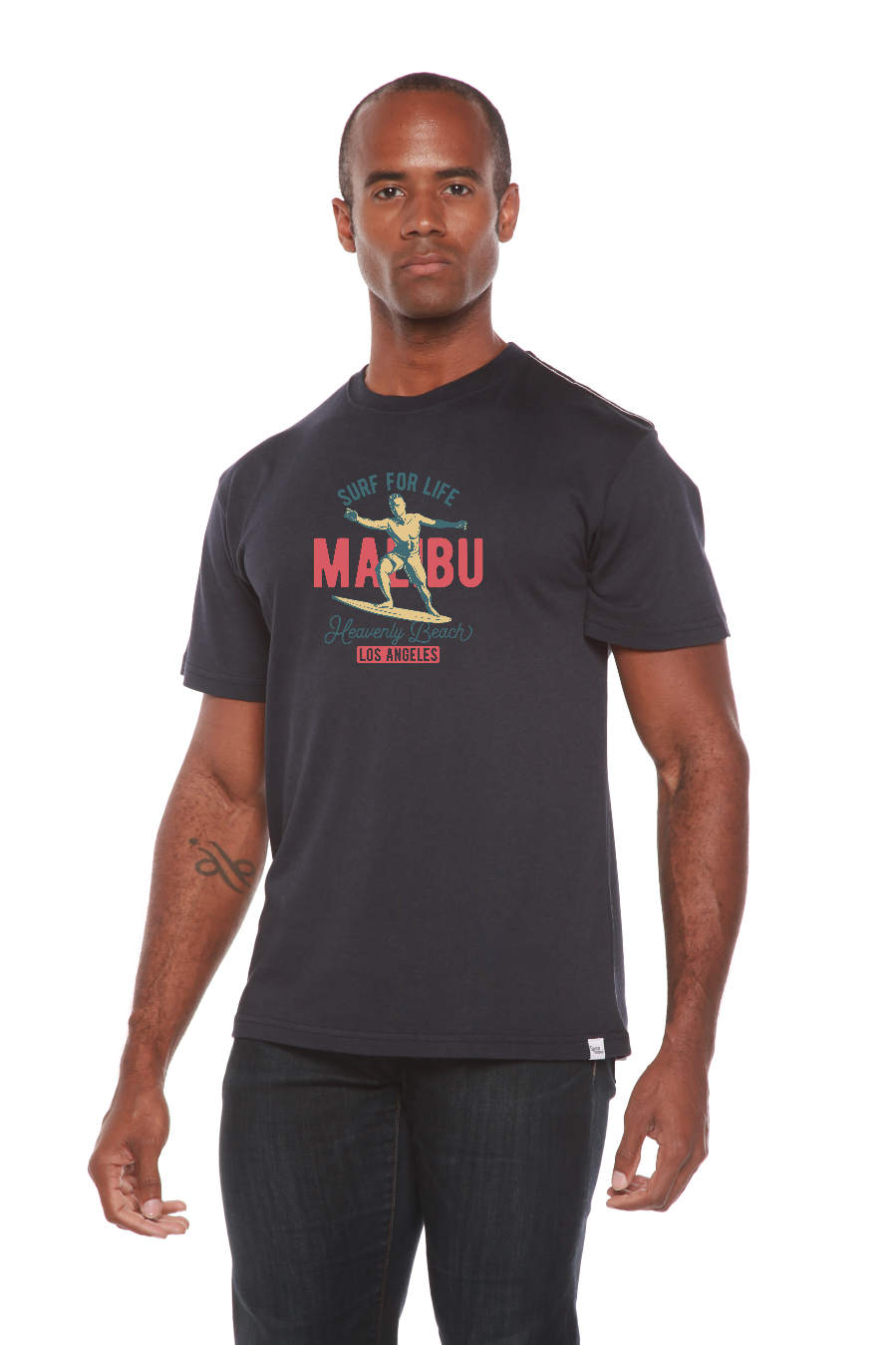 MALIBU Men's Bamboo Viscose/Organic Cotton Short Sleeve Graphic T-Shirt - The7Letter