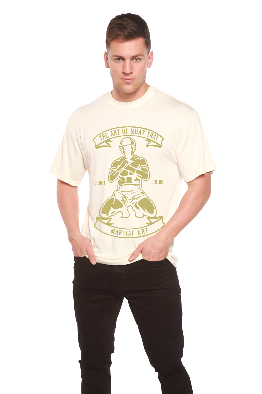 Martial Art Men's Bamboo Viscose/Organic Cotton Short Sleeve Graphic T-Shirt - The7Letter