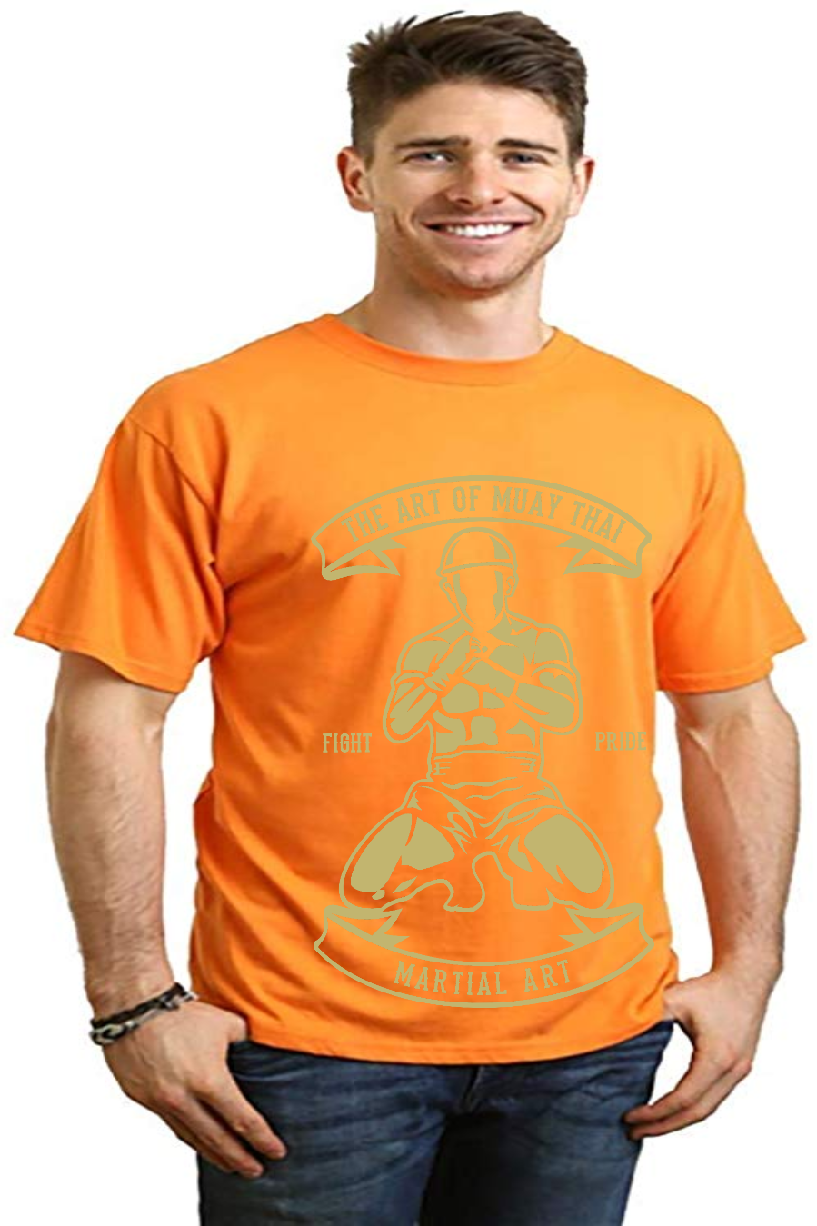 Martial Art Men's Bamboo Viscose/Organic Cotton Short Sleeve Graphic T-Shirt - The7Letter