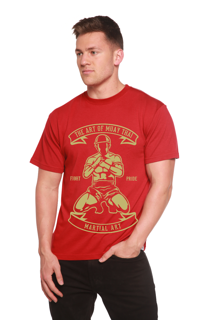 Martial Art Men's Bamboo Viscose/Organic Cotton Short Sleeve Graphic T-Shirt - The7Letter