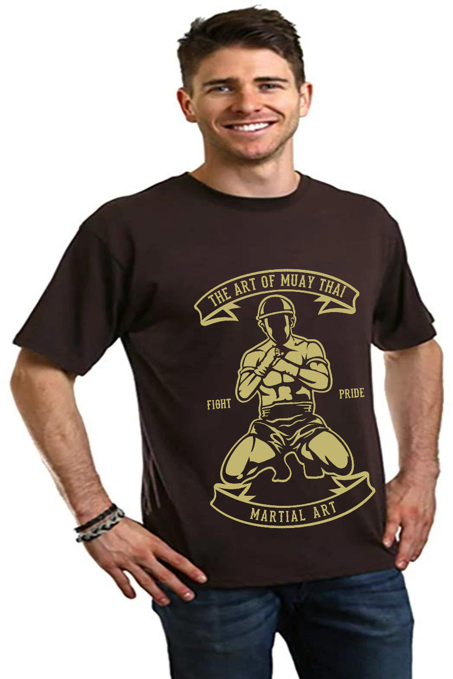 Martial Art Men's Bamboo Viscose/Organic Cotton Short Sleeve Graphic T-Shirt - The7Letter