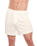 Men's Bamboo Viscose/Cotton Boxer Style Underwear Cream Color - 3-pack - The7Letter