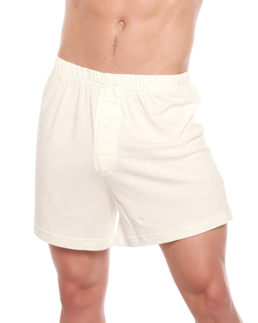 Men's Bamboo Viscose/Cotton Boxer Style Underwear Cream Color - 3-pack - The7Letter