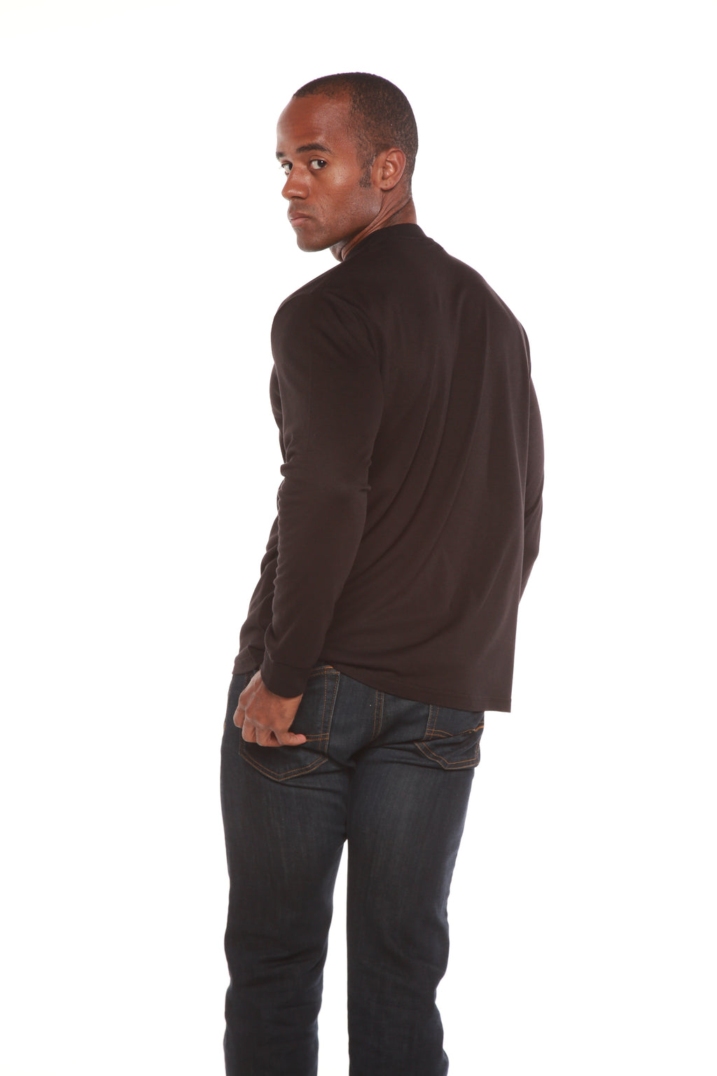 Men's Bamboo Viscose/Organic Cotton Long Sleeve T-Shirt - The7Letter
