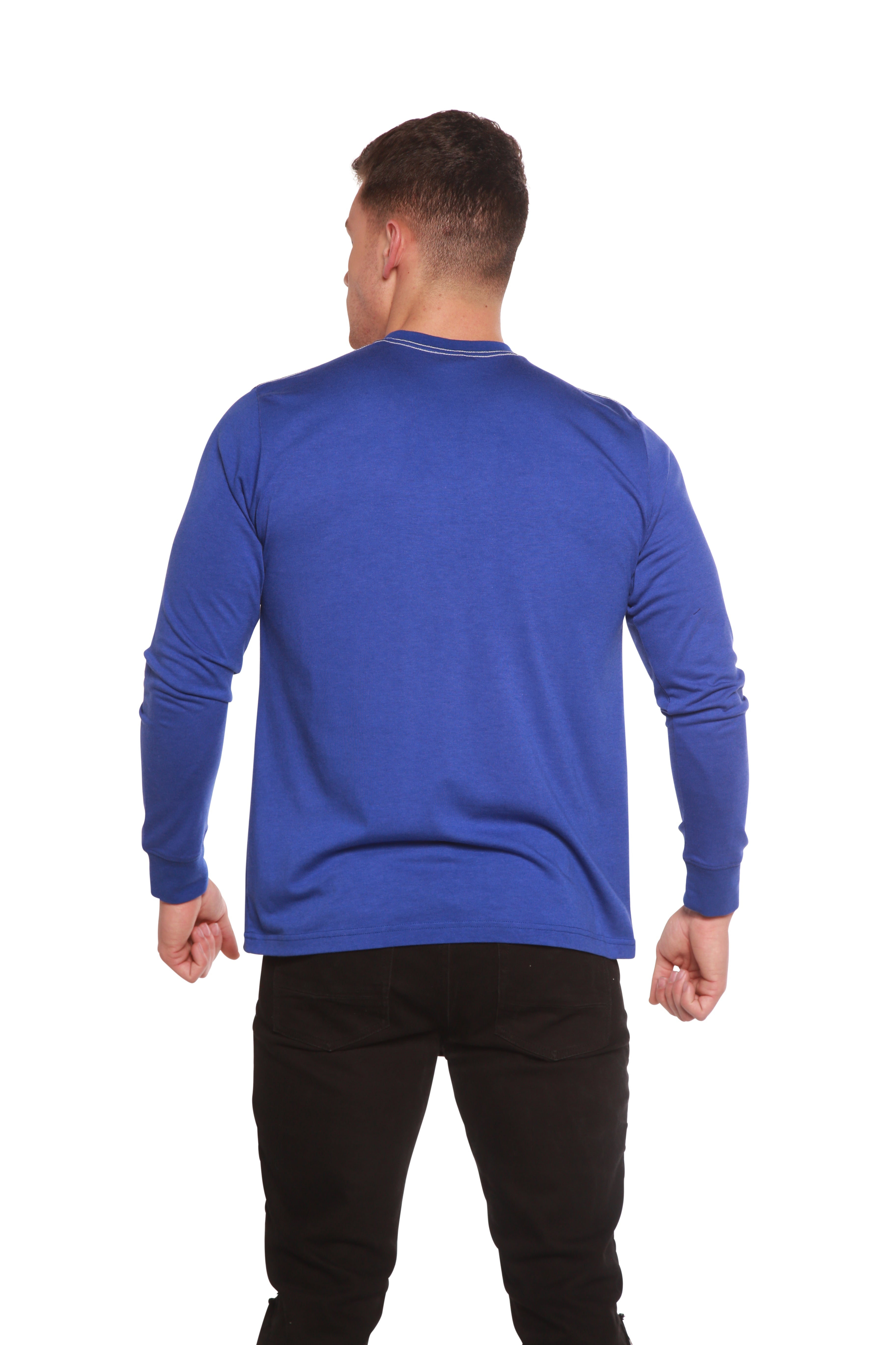 Custom Printed Men's Bamboo Viscose/Organic Cotton Long Sleeve T-Shirt - The7Letter