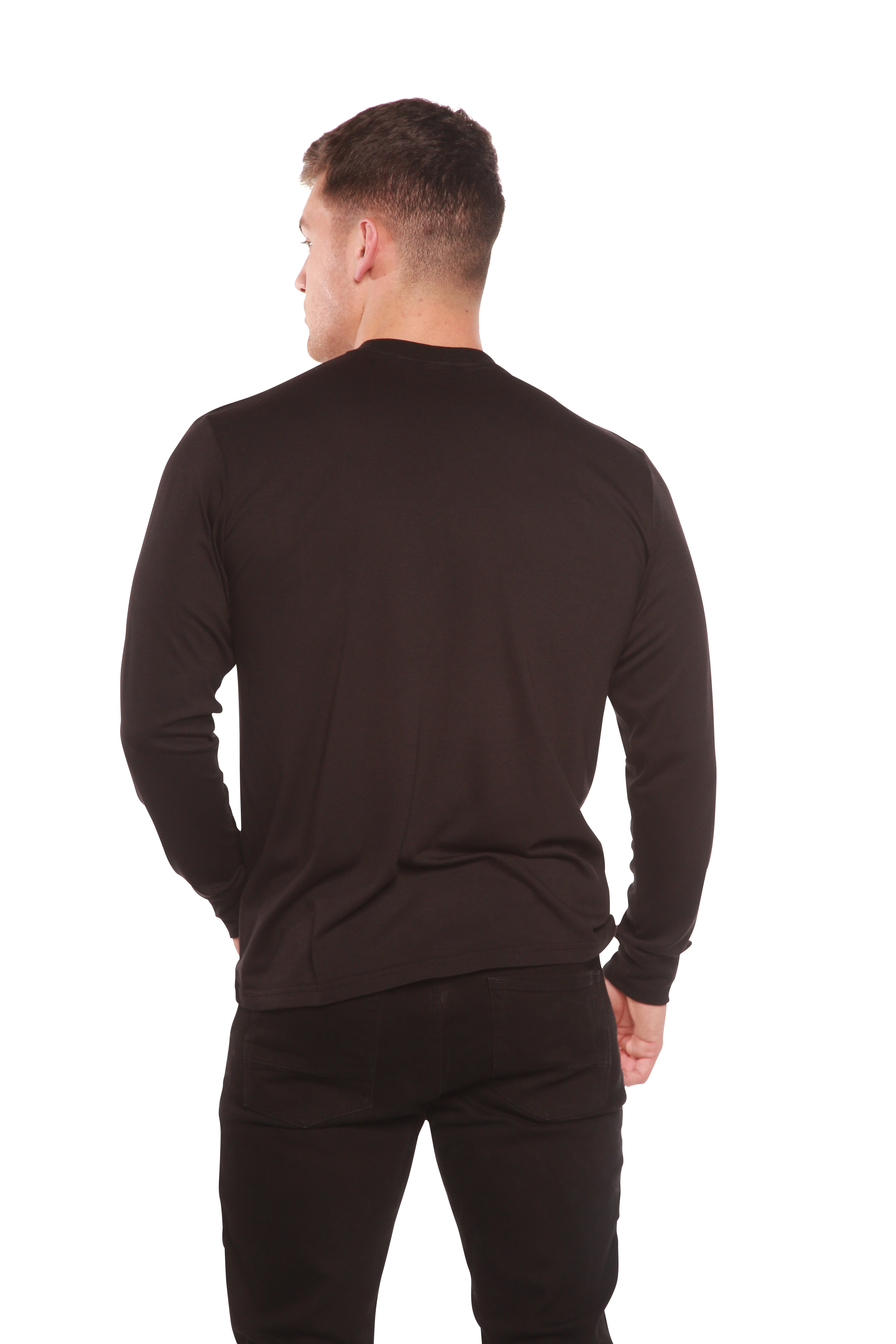 Custom Printed Men's Bamboo Viscose/Organic Cotton Long Sleeve T-Shirt - The7Letter