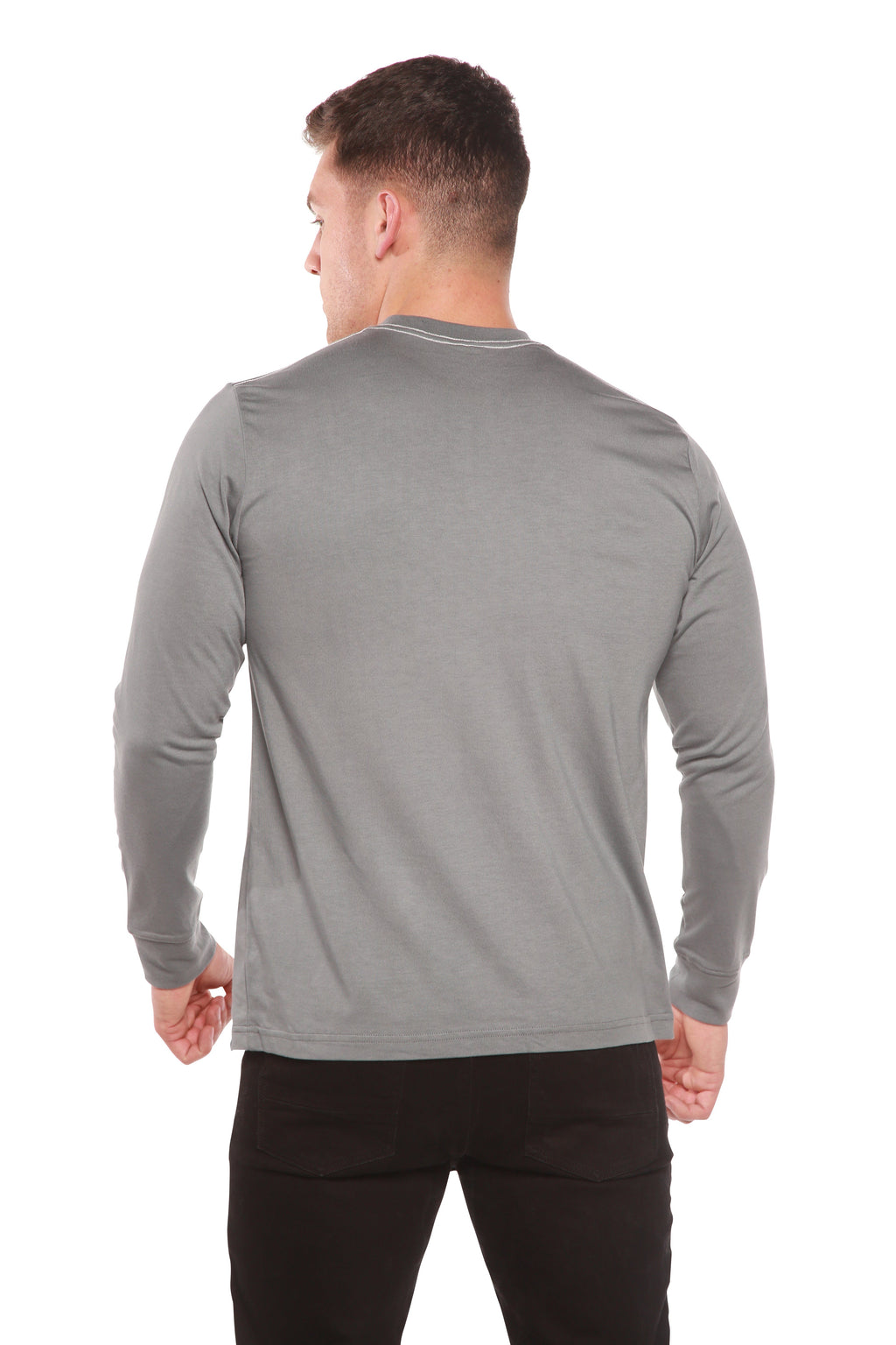 Men's Bamboo Viscose/Organic Cotton Long Sleeve T-Shirt - The7Letter