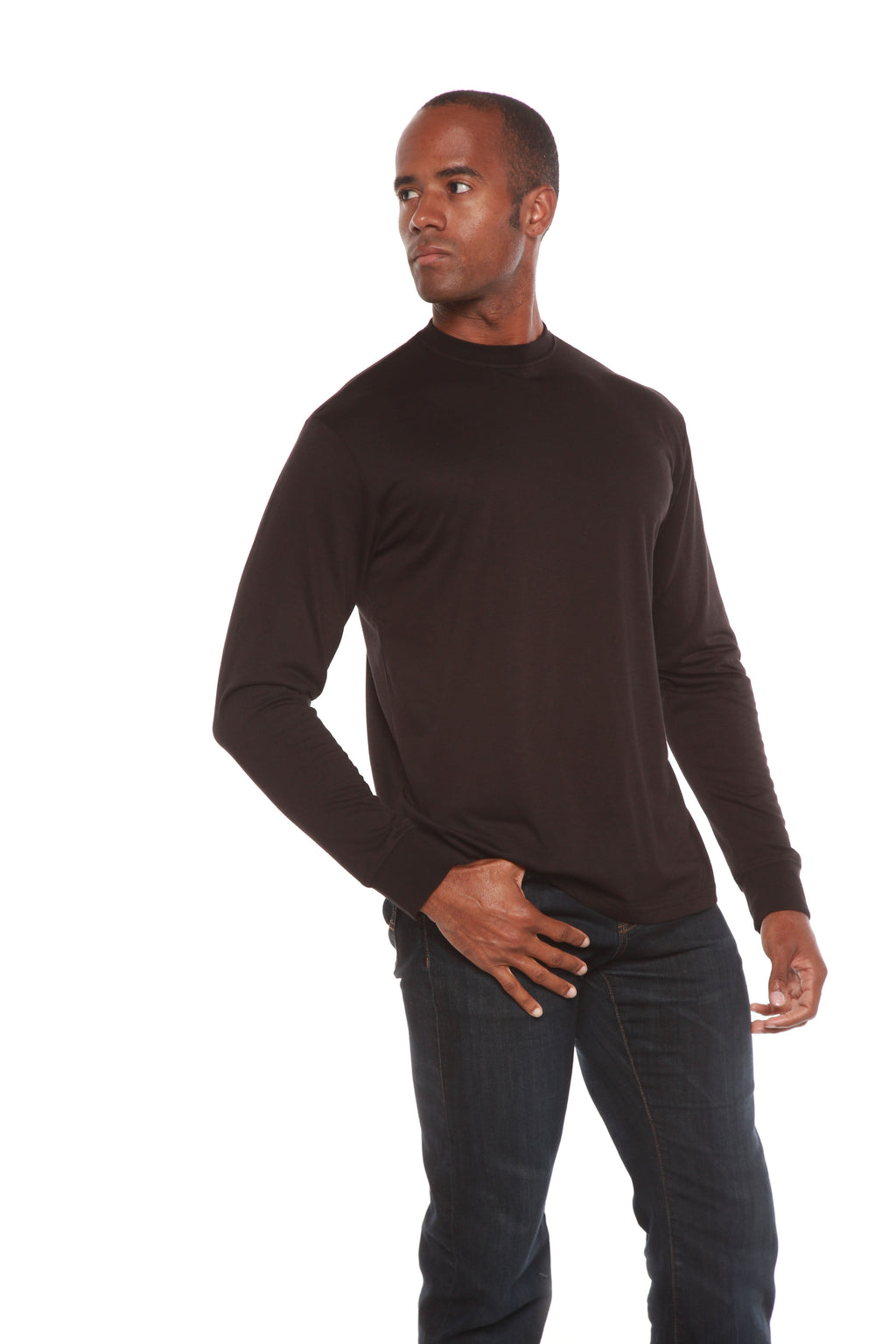 Men's Bamboo Viscose/Organic Cotton Long Sleeve T-Shirt - The7Letter