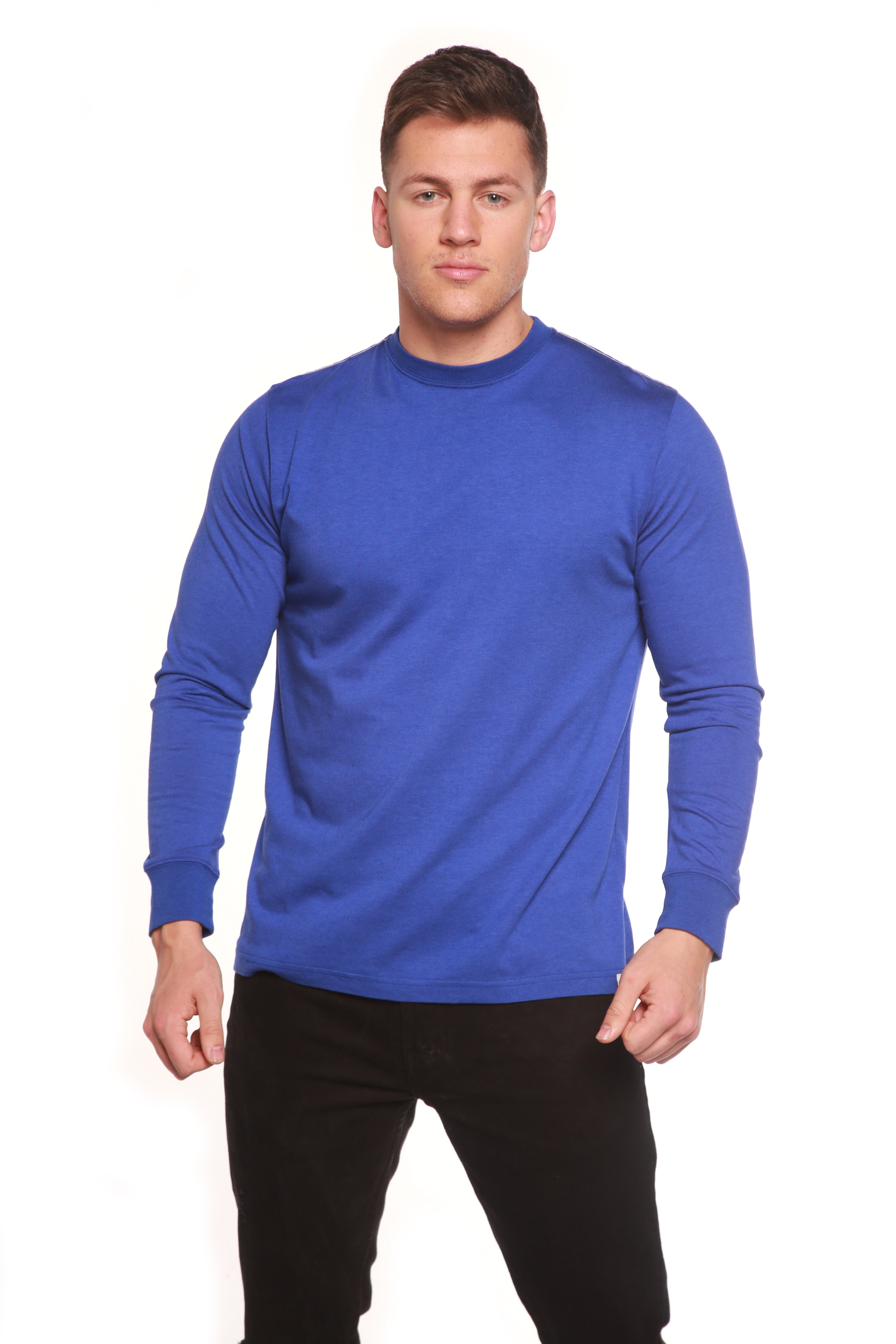 Custom Printed Men's Bamboo Viscose/Organic Cotton Long Sleeve T-Shirt - The7Letter
