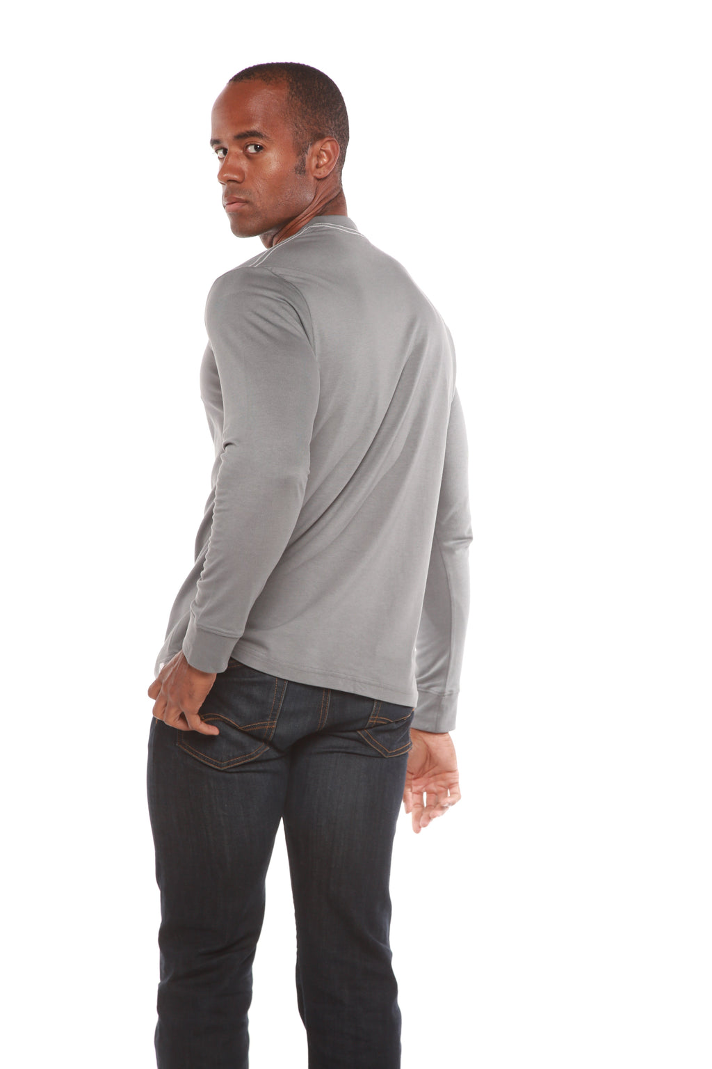 Custom Printed Men's Bamboo Viscose/Organic Cotton Long Sleeve T-Shirt - The7Letter