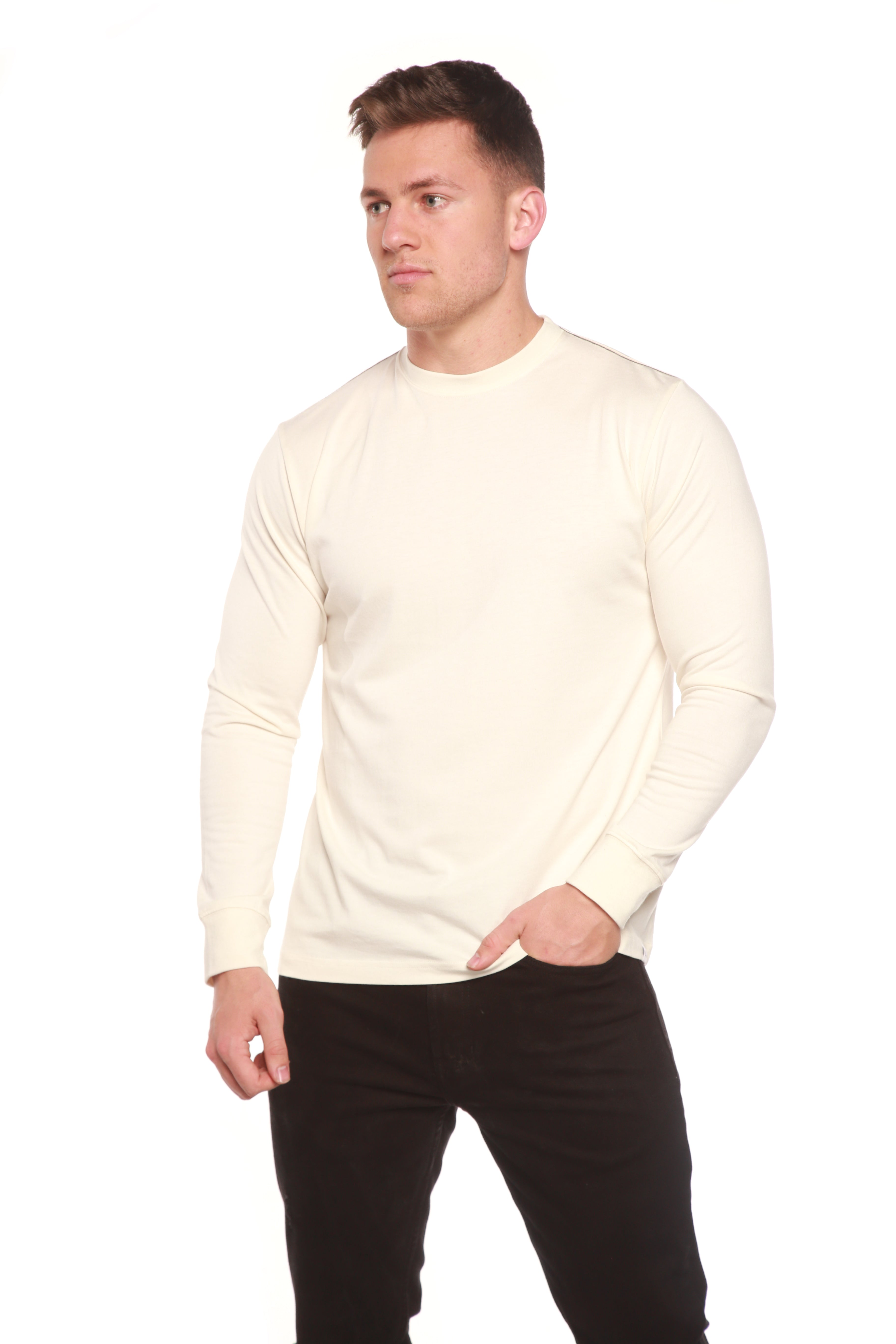 Custom Printed Men's Bamboo Viscose/Organic Cotton Long Sleeve T-Shirt - The7Letter
