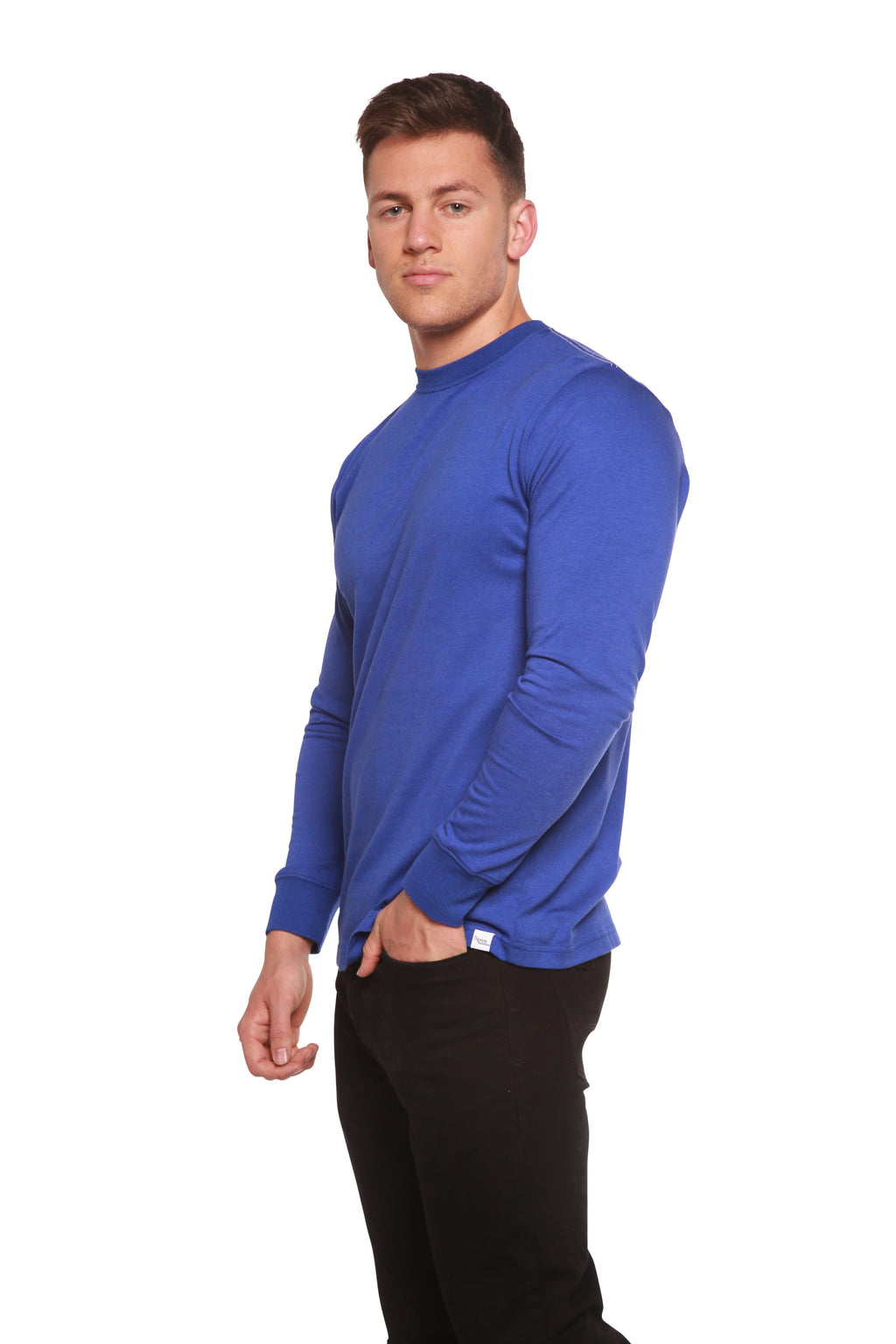 Custom Printed Men's Bamboo Viscose/Organic Cotton Long Sleeve T-Shirt - The7Letter