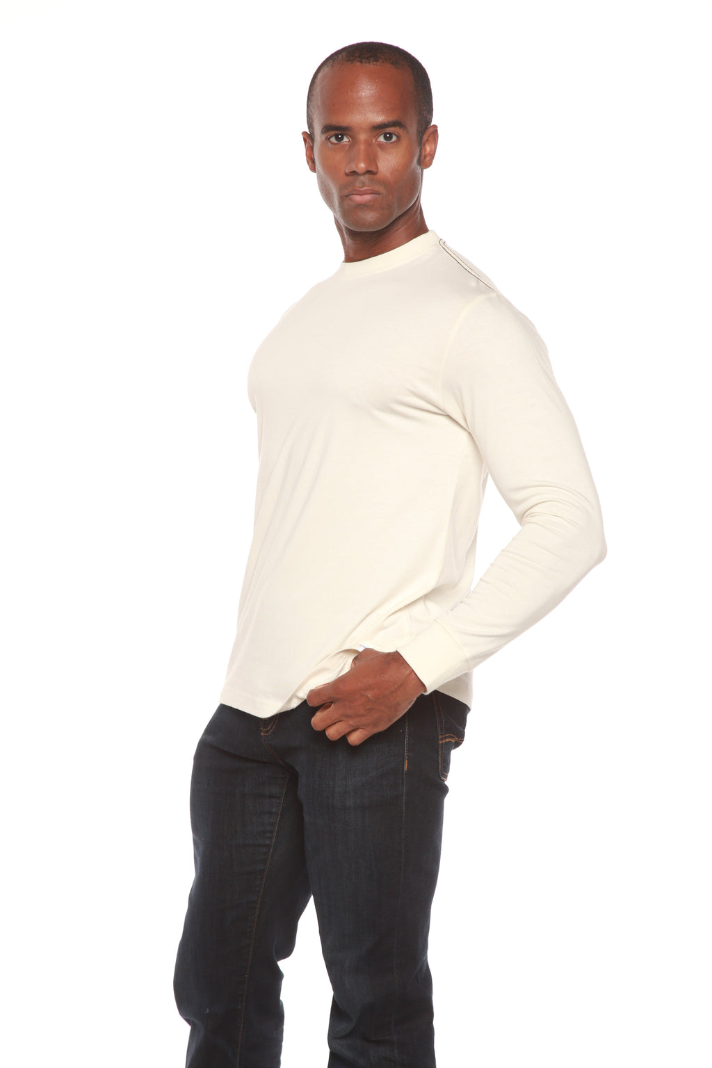 Men's Bamboo Viscose/Organic Cotton Long Sleeve T-Shirt - The7Letter