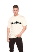 Men's Bamboo Viscose/Organic Cotton Short Sleeve T-Shirt with Print Mauna Kea - The7Letter