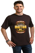 Motor oil Men's Bamboo Viscose/Organic Cotton Short Sleeve Graphic T-Shirt - The7Letter