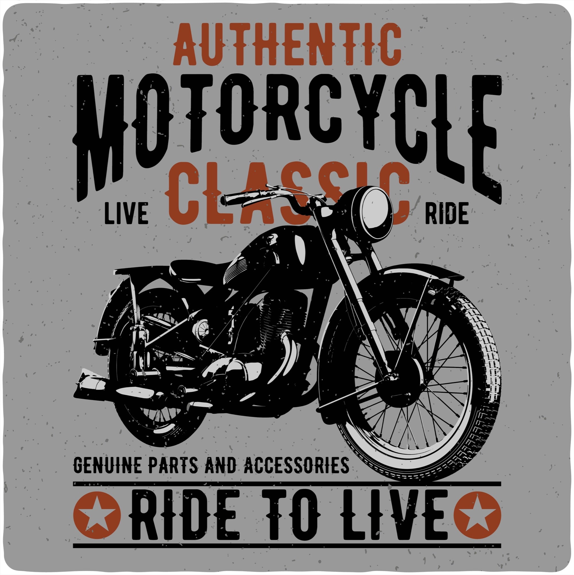 Motorcycle Classic Men's Bamboo Viscose/Organic Cotton Short Sleeve Graphic T-Shirt - The7Letter