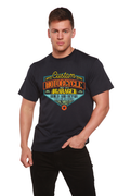 Motorcycle Garage Men's Bamboo Viscose/Organic Cotton Short Sleeve Graphic T-Shirt - The7Letter