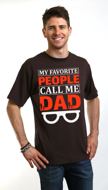 My Favorite People Call Me Dad Men's Bamboo Viscose/Organic Cotton Short Sleeve Graphic T-Shirt - The7Letter