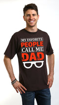 My Favorite People Call Me Dad Men's Bamboo Viscose/Organic Cotton Short Sleeve Graphic T-Shirt - The7Letter