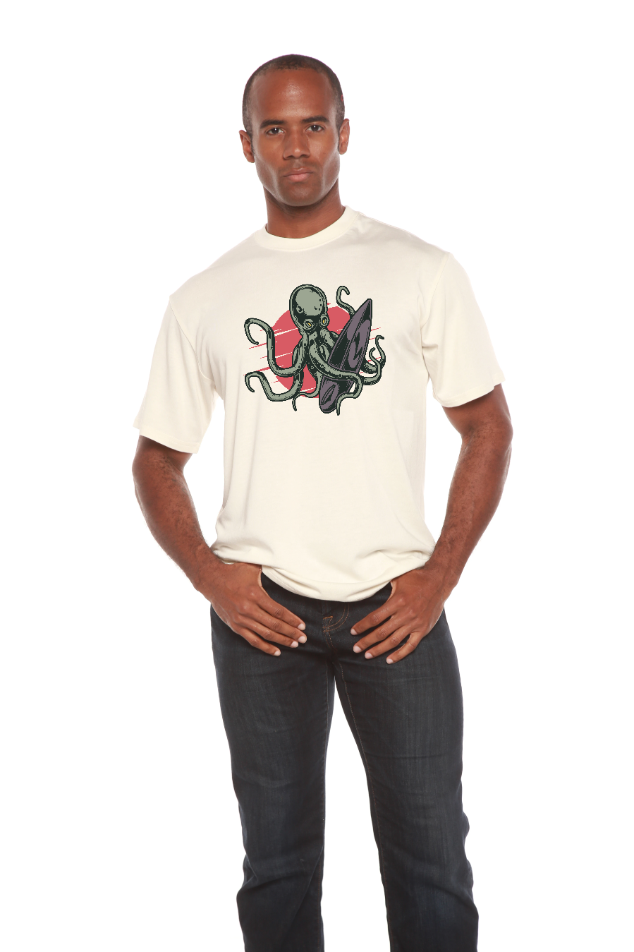 Octopus Men's Bamboo Viscose/Organic Cotton Short Sleeve Graphic T-Shirt - The7Letter