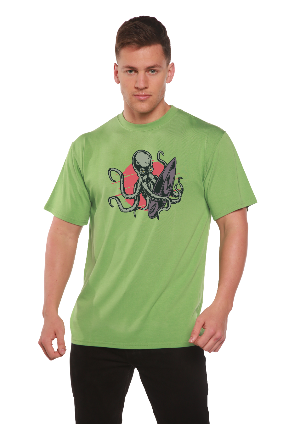 Octopus Men's Bamboo Viscose/Organic Cotton Short Sleeve Graphic T-Shirt - The7Letter