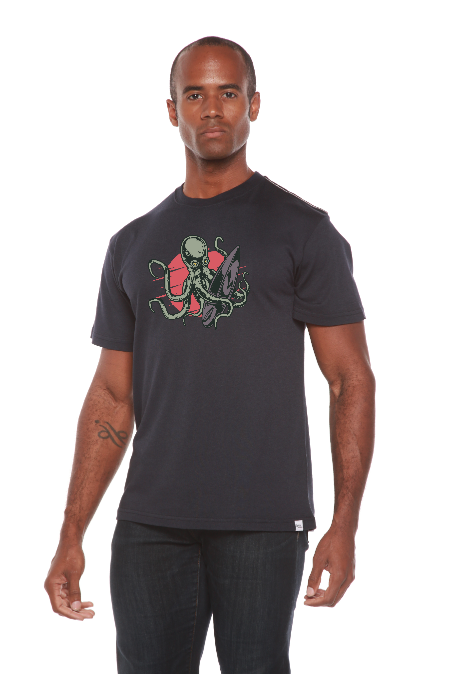 Octopus Men's Bamboo Viscose/Organic Cotton Short Sleeve Graphic T-Shirt - The7Letter