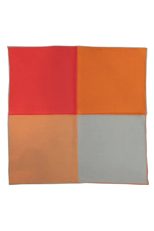 Silk & Cotton Blend Quad Pocket Square