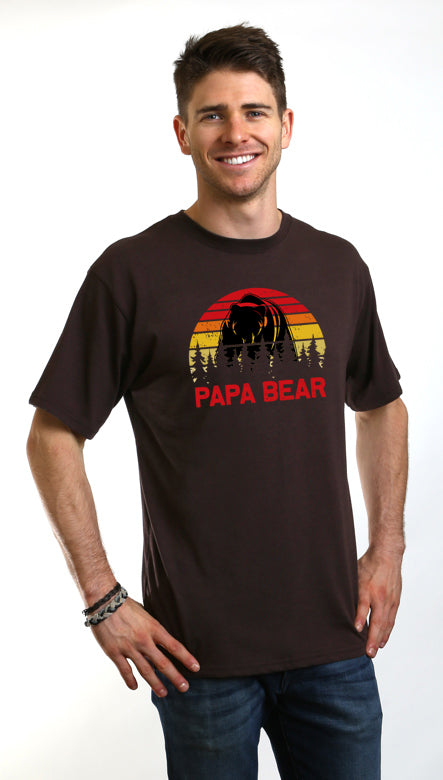 Papa Bear Men's Bamboo Viscose/Organic Cotton Short Sleeve Graphic T-Shirt - The7Letter