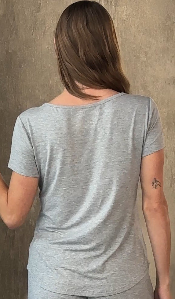 Women’s Bamboo Lounge Set - Lounge T-Shirt + Lounge Shorts - The7Letter
