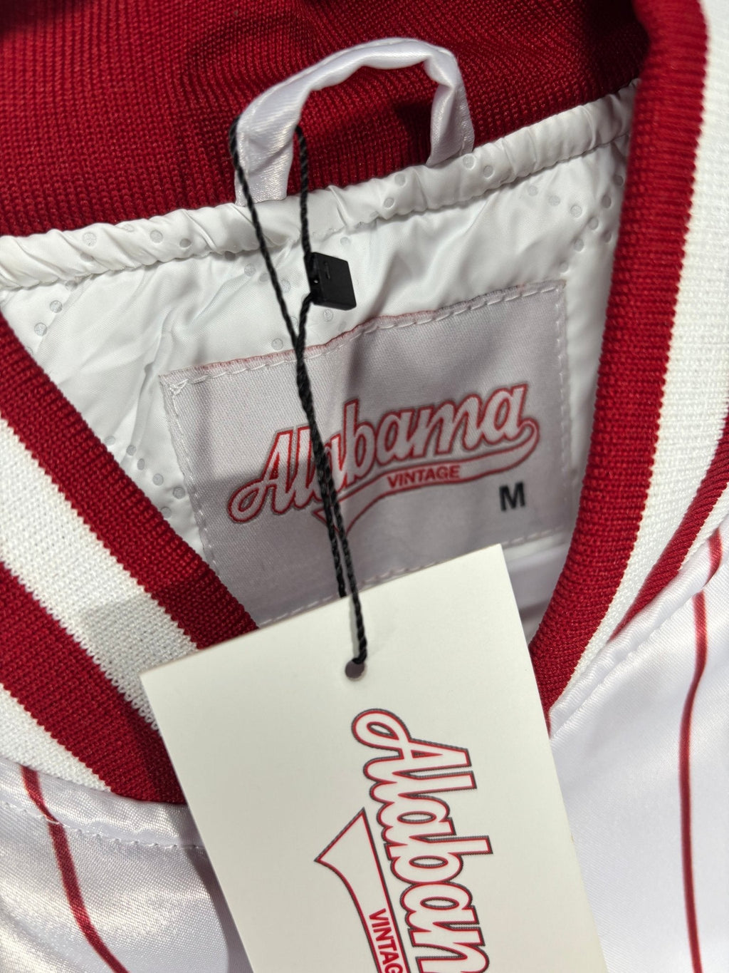 Collection rayée – Blouson aviateur blanc Alabama (Vol. 2)
