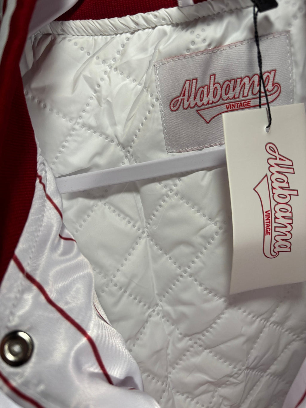 Collection rayée – Blouson aviateur blanc Alabama (Vol. 2)