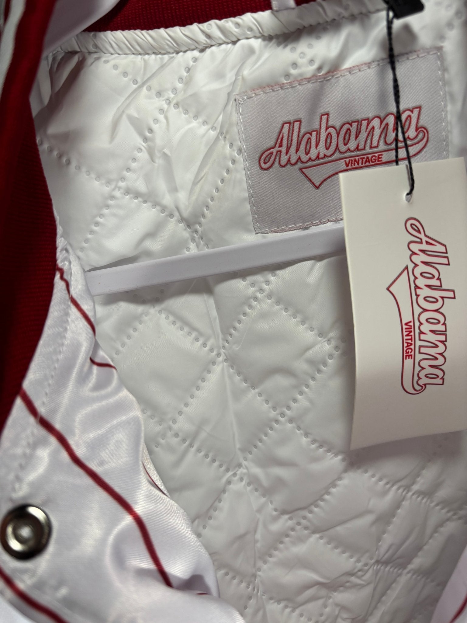 Collection rayée – Blouson aviateur blanc Alabama (Vol. 2)