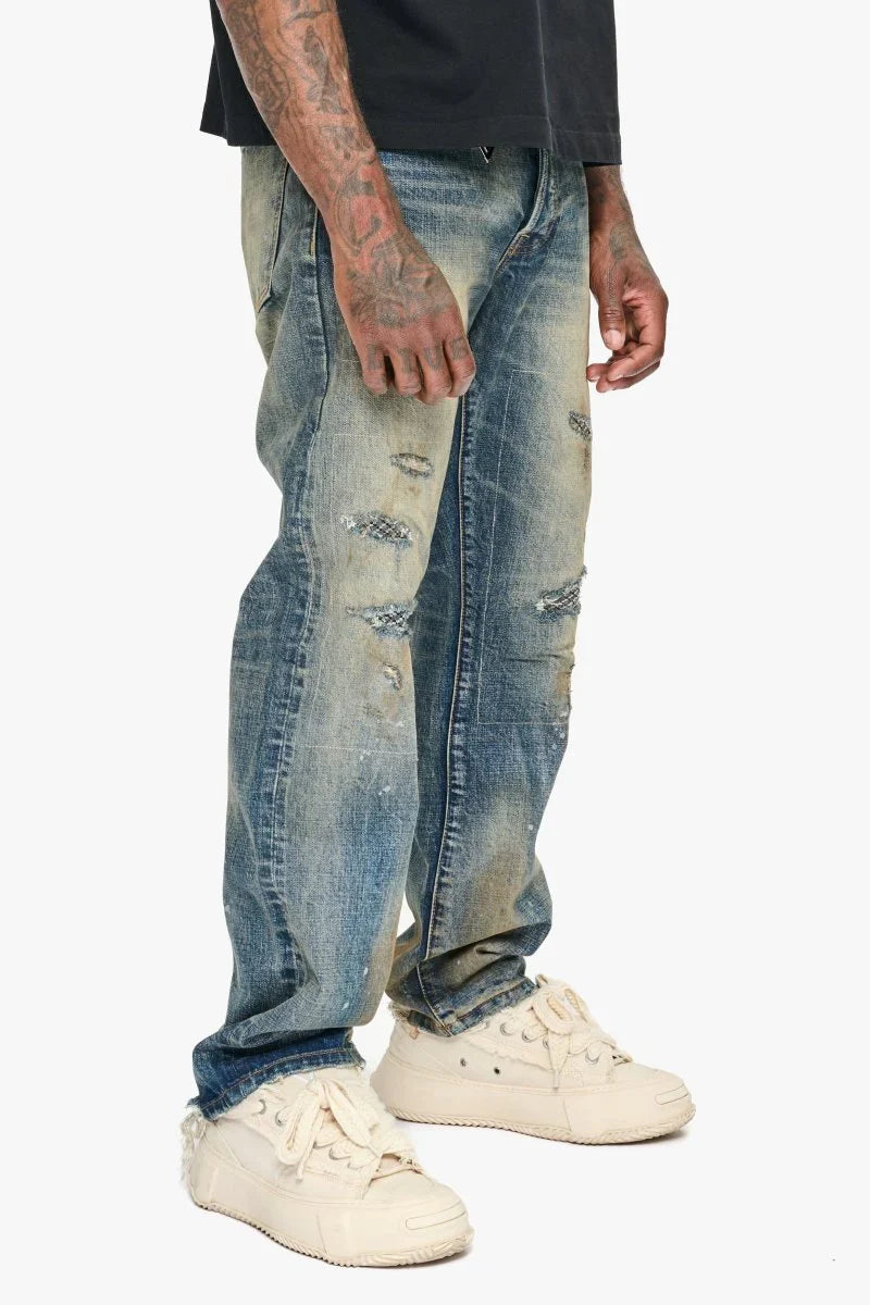Valabasas Pox Straight Leg Jeans - Dirty Vintage Wash